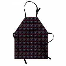 Aqua Ribcage with Flowers Apron