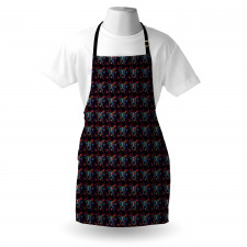 Aqua Ribcage with Flowers Apron