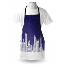 New York Skyline Starry Night Apron