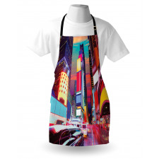 Colorful Night Times Square Apron