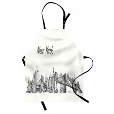 Simplistic Sketch of New York Apron