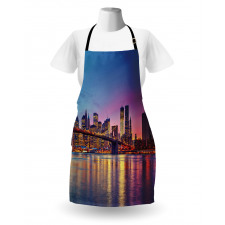 Manhattan Vivid Dusk Skyline Apron