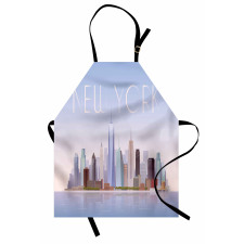 Pastel Tones Big Apple Skyline Apron