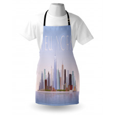 Pastel Tones Big Apple Skyline Apron