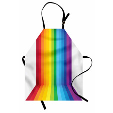 Shade of Rainbow Colors Line Apron