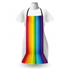 Shade of Rainbow Colors Line Apron