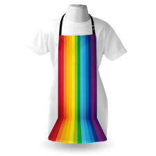 Shade of Rainbow Colors Line Apron