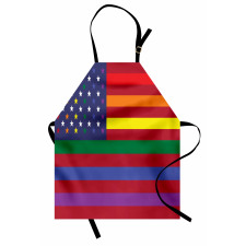 Gay Concept American Flag Apron