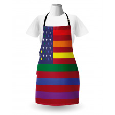 Gay Concept American Flag Apron