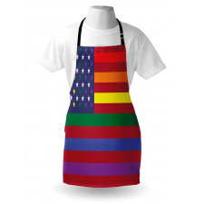 Gay Concept American Flag Apron