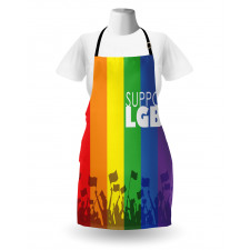 Support LGBT Celebration Flag Apron