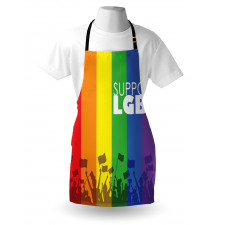 Support LGBT Celebration Flag Apron