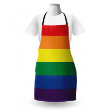 Simplistic Design LGBT Flag Apron