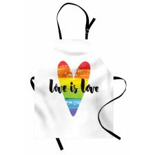 Love is Love Rainbow Heart Apron