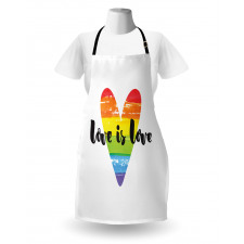 Love is Love Rainbow Heart Apron