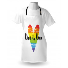 Love is Love Rainbow Heart Apron