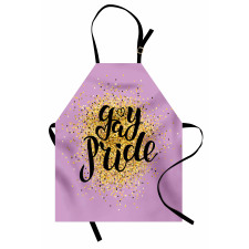 Gay Pride Dots on Lilac Apron