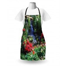 Spring Forest Waterfall Apron
