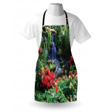 Spring Forest Waterfall Apron