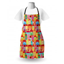 Colorful Houses Apron