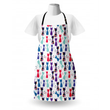 Baby Cats Flowers Colors Apron