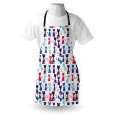 Baby Cats Flowers Colors Apron