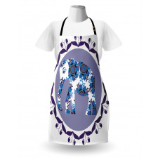 Elephant with Tulips Pattern Apron