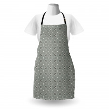 Floral Hatched Motifs Apron