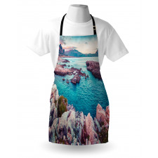 Vibrant Mediterranean Sea Apron