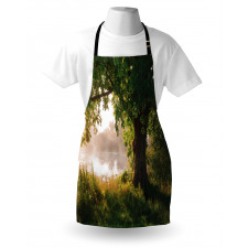 Stream Mystic Foggy Scene Apron