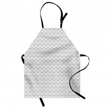 Geometric Monochrome Print Apron