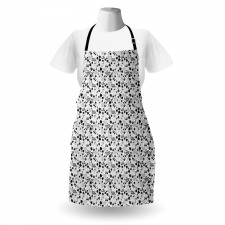 Greyscale Botanical Art Apron