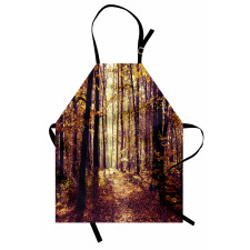 Misty Weather Forest Apron