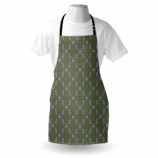 Stripped Floral Art Apron