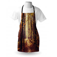 Misty Weather Forest Apron