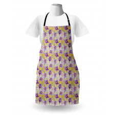 Vibrant Abstract Flowers Apron