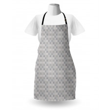 Squares with Wavy Lines Apron
