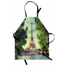 Eiffel Tower Seine River Apron