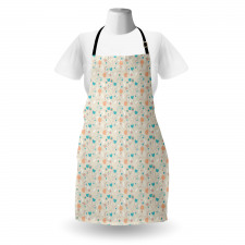 Abstract Art Floral Doodle Apron
