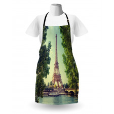 Eiffel Tower Seine River Apron