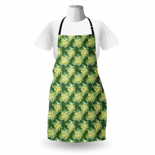 Exotic Flowers and Leaves Apron