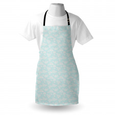 Sky with Clouds and Birds Apron