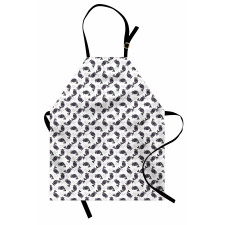 Sketchy Pattern Blueberry Apron