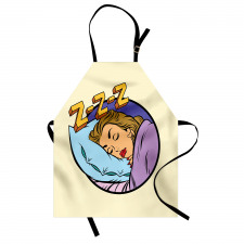 Beauty Sleeping Woman Pop Art Apron