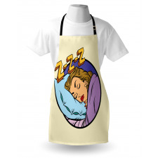 Beauty Sleeping Woman Pop Art Apron