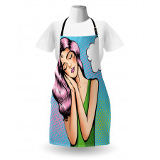 Girl Sleeping Retro Pop Art Apron