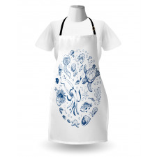 Jellyfish Turtle and Shell Apron