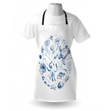 Jellyfish Turtle and Shell Apron