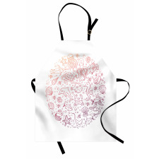 Round Order Sea Animals Apron