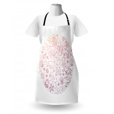 Round Order Sea Animals Apron